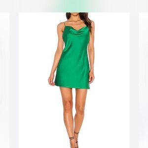 Renee C. Slip green mini dress S